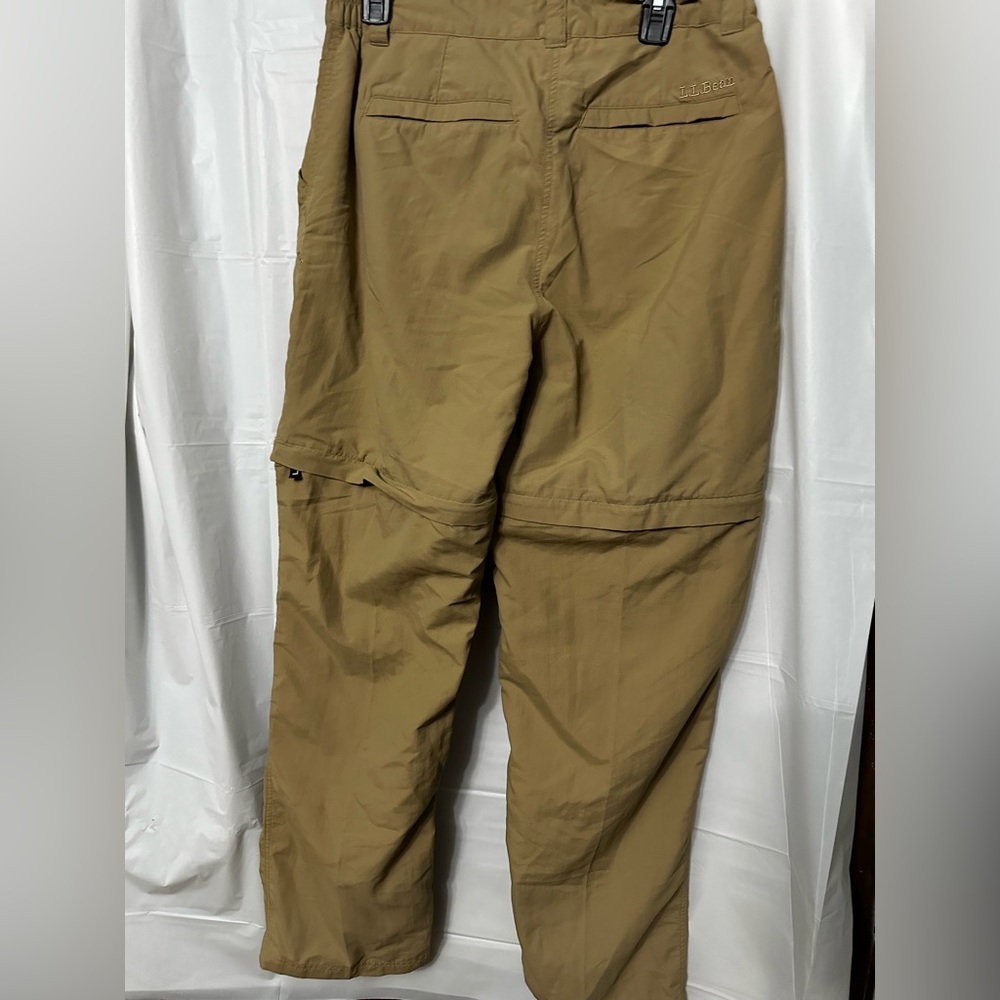 Men's L.L. Bean No Fly Zone Zip-Off Pants size Medium - Picture 2 of 4